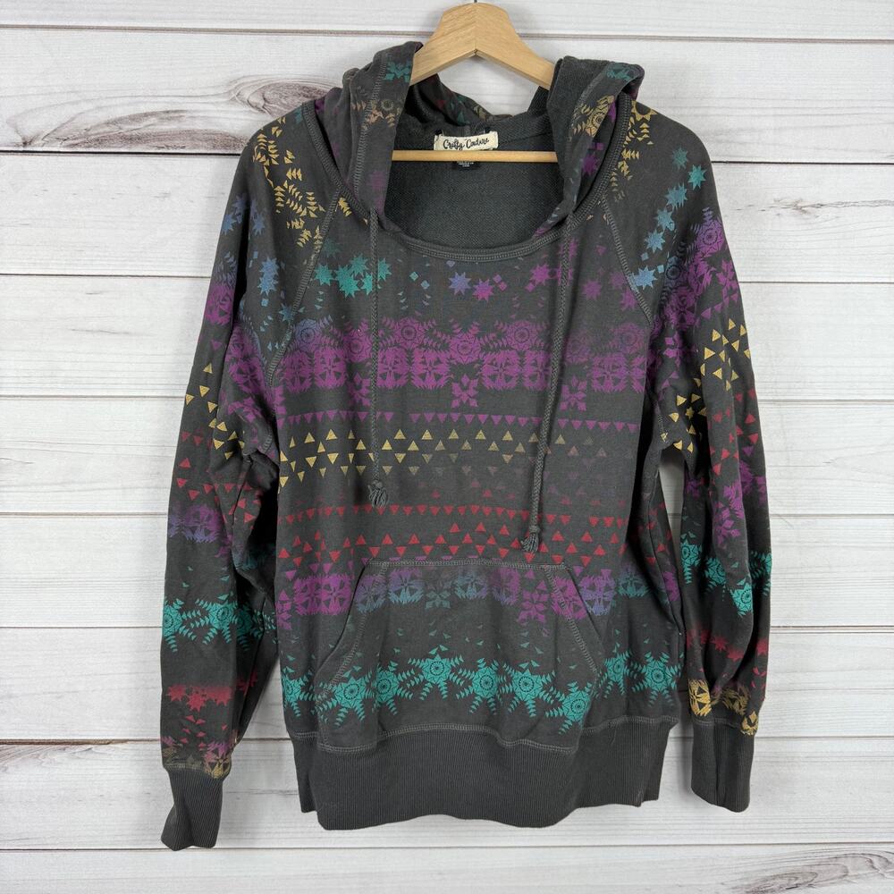 Crafty Couture Women's Multicolor Pullover Hoodie Size 1X‎